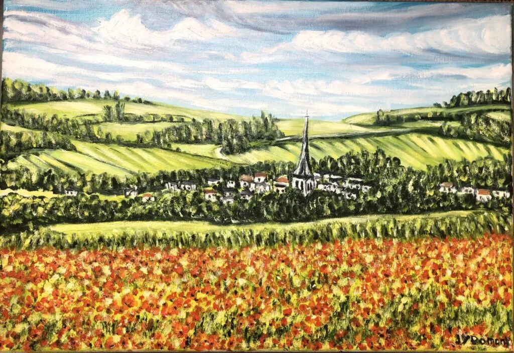 Bures-en-Bray : le champ de coquelicots