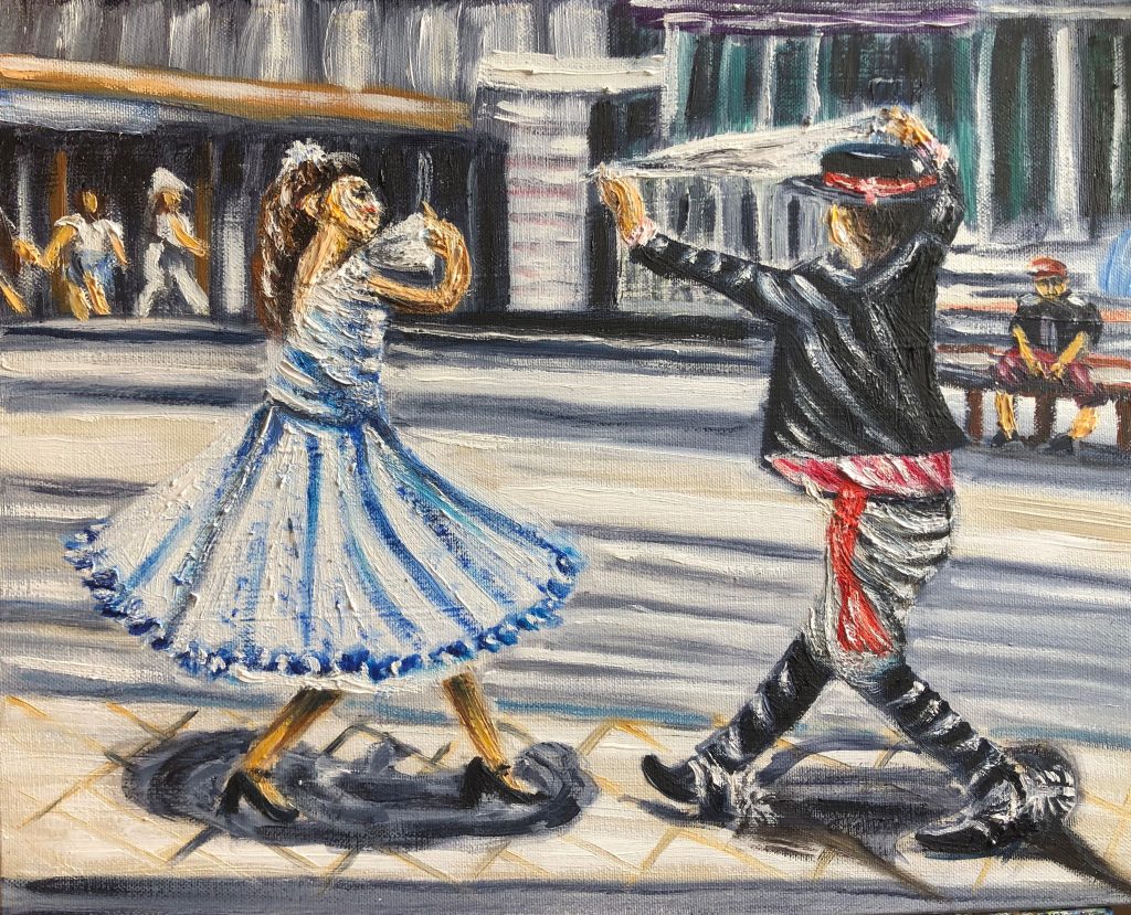 Chili : danse du foulard dans les rues de Santiago